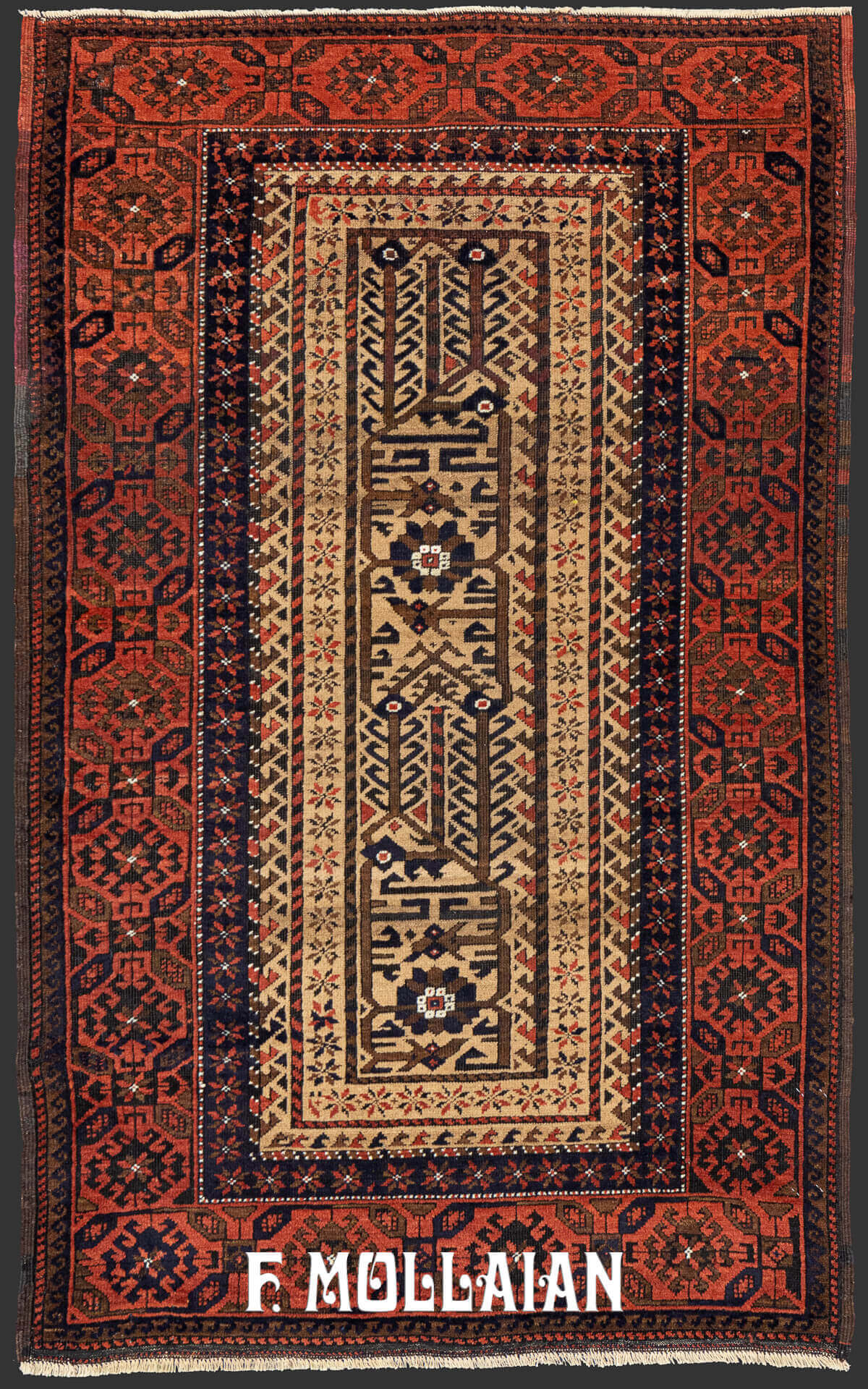 Antique Persian Baluch Hand-Knotted Rug n°:62034635